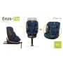 4Baby Enzo-Fix - fotelik samochodowy 40-150 cm | Navy Blue - 17